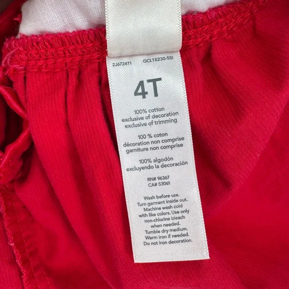 NWT OshKosh B'gosh Baby Soft Corduroy Jumper Dress Red Size 4T Casual‎ Holiday